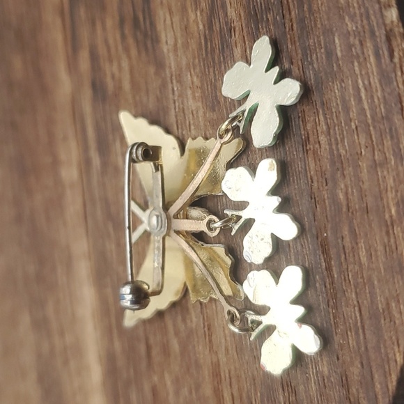 Pastel butterfly 🦋  brooch‎ estate B216 - Picture 3 of 4